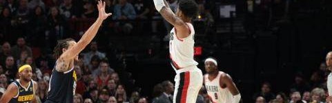 西蒙斯单节6记三分射穿掘金 开拓者4连胜暂登顶峰